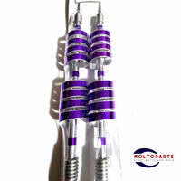 Antenna Double Purple Color Spiral-Flex Non-Functional 28" 2 Pcs Trucks