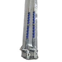 Blue Whip Antenna Stainless Steel 48 inches with Support for Truck Non-tunable