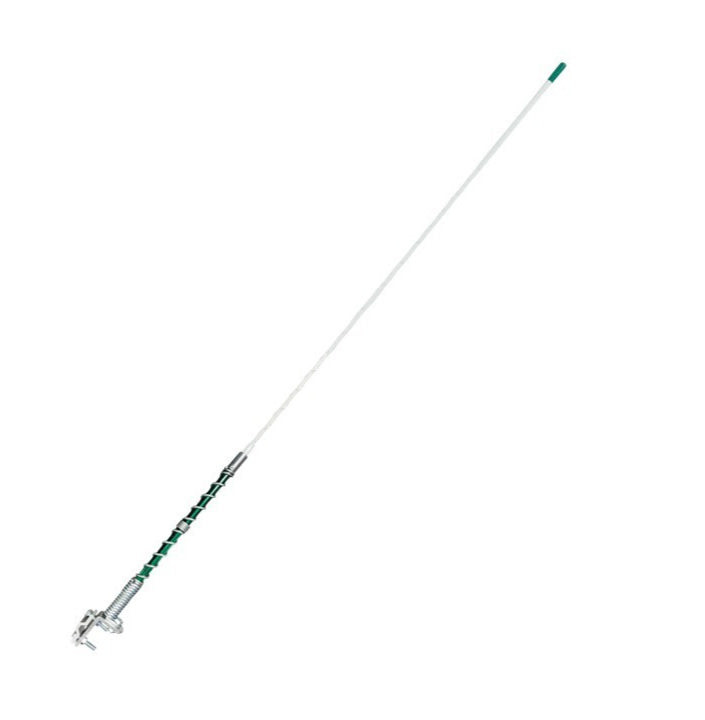 Green Whip Antenna Stainless Steel 48 inches with Support for Truck Non-tunable