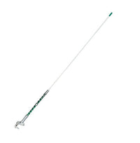 Green Whip Antenna Stainless Steel 48 inches with Support for Truck Non-tunable