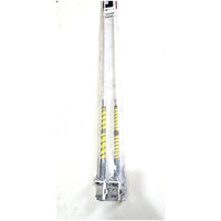 Yellow Whip Antenna Stainless Steel 48 inches with Support for Truck Non-Tunable
