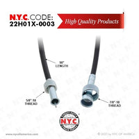 54MT313BP90 54MT314BP90 Tachometer Speedometer Cable 90" Mack Replacement