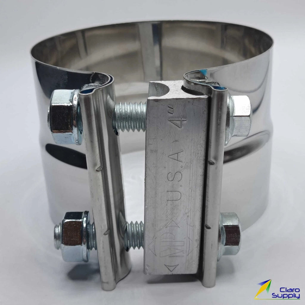 4" Exhaust Band Preformed Clamp 304 Stainless Steel Lap Joint Fits Muffler