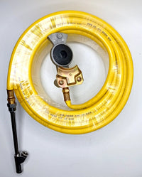 Air Hose Kit for Tire Inflator with 50' Long 1/4" Hose Gladhand 300 PSI