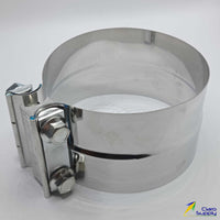 5" Exhaust Band Preformed Clamp 304 Stainless Steel Lap Joint Fits Muffler