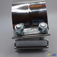 4" Exhaust Band Preformed Clamp 304 Stainless Steel Lap Joint Fits Muffler