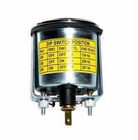 Electronic RPM Meter 0-4000 RPM, 12/24 Volt 52mm (2") Black Dial W Terminal
