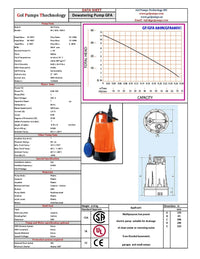 Auto Utility GFA-680 Drainage Utility Pump 4,260 GPH 0.90HP 115V 1P