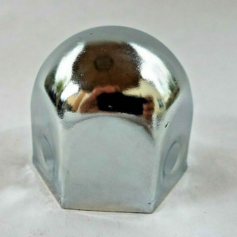 20 Chrome Lug Nut Cover 1-1/2"X2" Flanged ABS Plastic FortPro