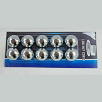 20 Chrome Lug Nut Cover 1-1/2"X2" Flanged ABS Plastic FortPro