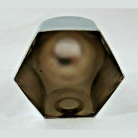 20 Chrome Lug Nut Cover 1-1/2"X2" Flanged ABS Plastic FortPro