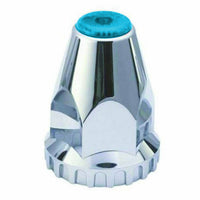 10 Threaded Lug Nut Cover With Flange 33MM Color BLUE Top Reflector FortPro