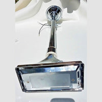 Rectangular Air Horn Truck Trumpet Loud Single Tone Roof Mount Chromed 12V/24V