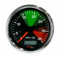 Tachometer Hour Meter Electric 0-3500 RPM, 12/24 Volt 85mm for Trucks Boats