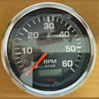 Tachometer Hour Meter Electric 0-6000 RPM, 12/24 Volt 85mm for Trucks Boats
