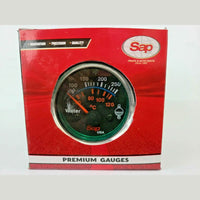 Electric Water Temp. Black 2" (52mm) Round Gauge 100-250 Degree 12V SAPH6931