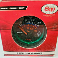 Electric Water Temperature 2" (52mm) Round Gauge 100-250 Degree 12V SAPH6041