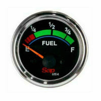 Fuel Gauge Black 2 Inch 52mm 12 Voltage 10-180 Ohms Car Boat Motor SAPF6141