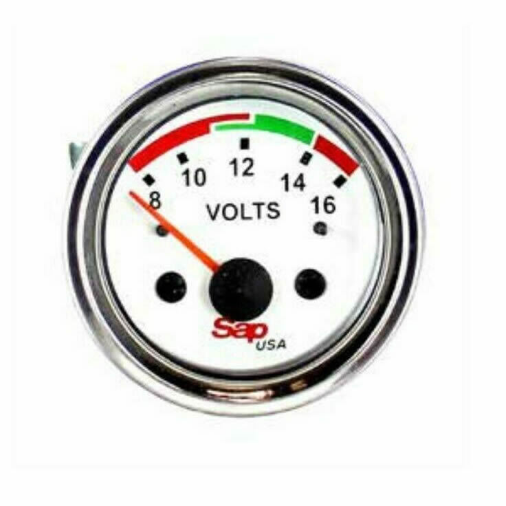 Voltmeter Gauge 8-16 V Range 2 Inch 52mm 12 Voltage Car Auto Motor SAPV6133