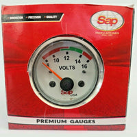 Voltmeter Gauge 8-16 V Range 2 Inch 52mm 12 Voltage Car Auto Motor SAPV6133