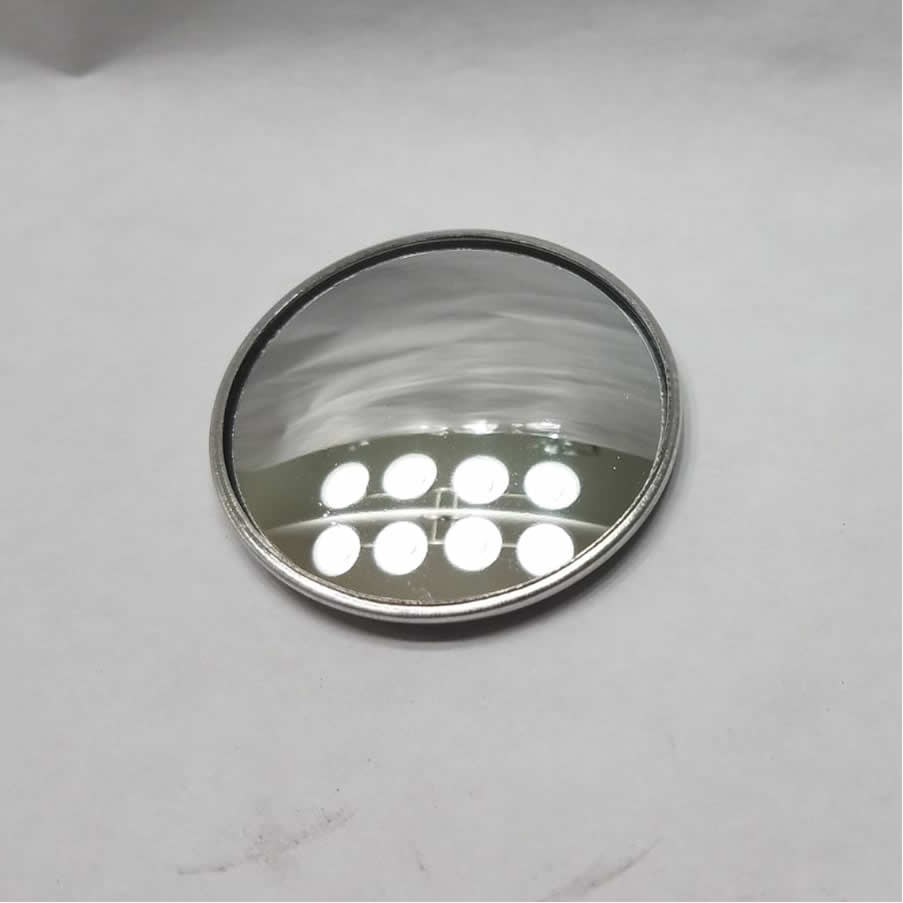 2" Stick-on Round Convex Blind Spot Wide Angle Mirror Silver Truck Car SUV 2 PC