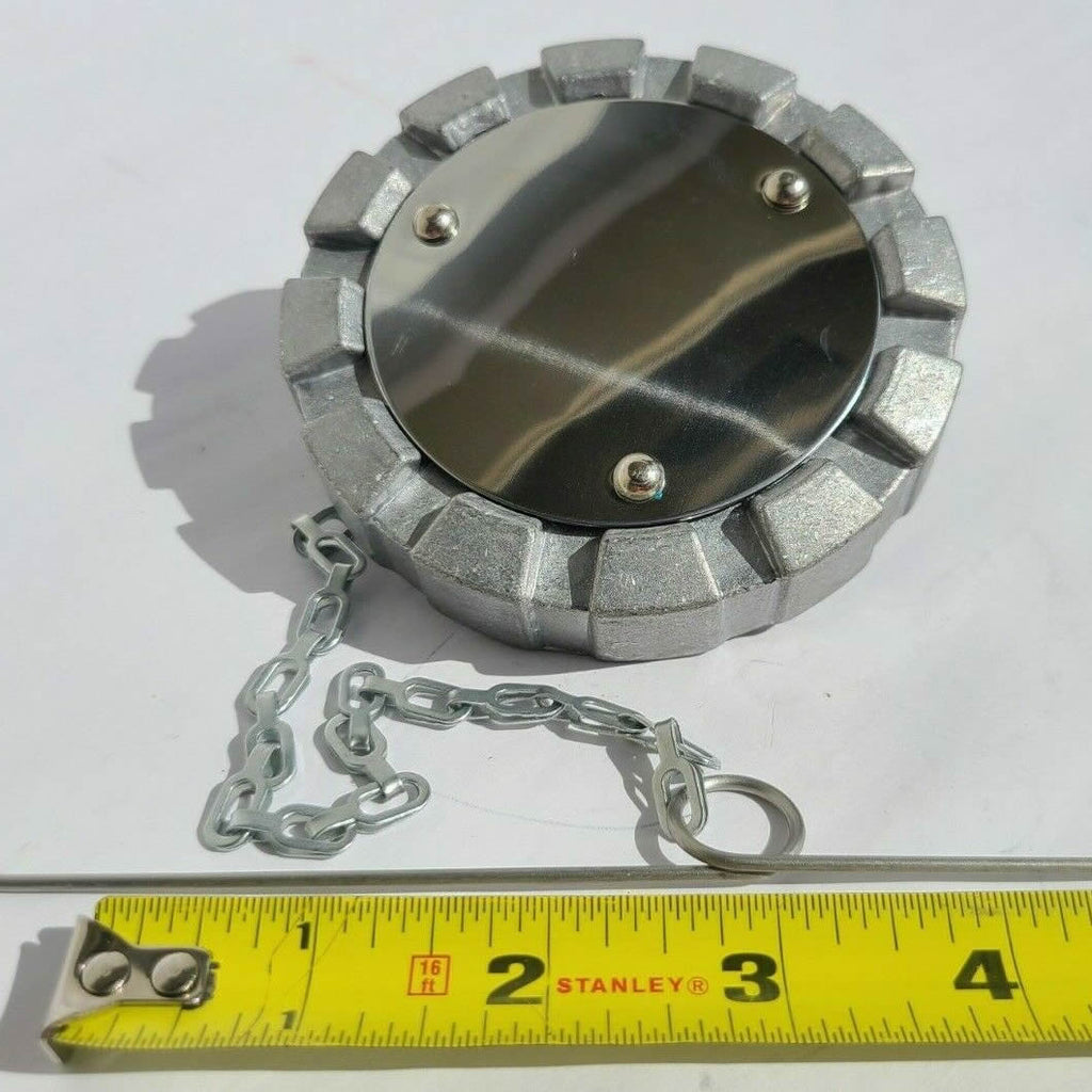 Fuel Cap Alum 3" -8 NPSL Non-locking Vented & Chain for VOLVO MACK INTERNATIONAL