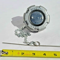 Fuel Cap Aluminum 2" -11.5 NPSH Non-locking Vented & Chain F/ International FORD
