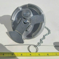 Fuel Cap Aluminum LEVER STYLE 4" SCH Non Locking Vented & Chain for PETERBILT