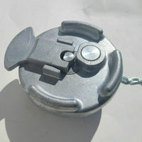Fuel Cap Aluminum LEVER STYLE 4" SCH Non Locking Vented & Chain for PETERBILT