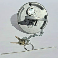 Fuel Cap Aluminum LEVER STYLE Locking Vented & Chain for PETERBILT NEW