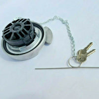 Fuel Cap Aluminum LEVER STYLE Locking Vented & Chain for PETERBILT NEW