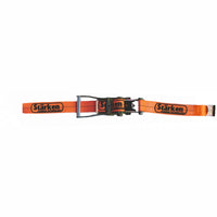 Ratchet Strap Cargo Tie-Downs 2"x27' Heavy-Duty Flat Hook Flatbed Orange NEW
