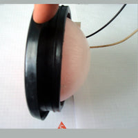 2 Trailer Trucklite RED Lamp Sealed 4" round Stop Turn Tail Light Truck, 12V