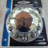 Rear Axle Cover Kit ABS Chrome Finish Push-On 33mm, Nut Cover Plastic Fortpro